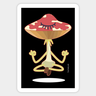 meditator Mr. Amanita Sticker